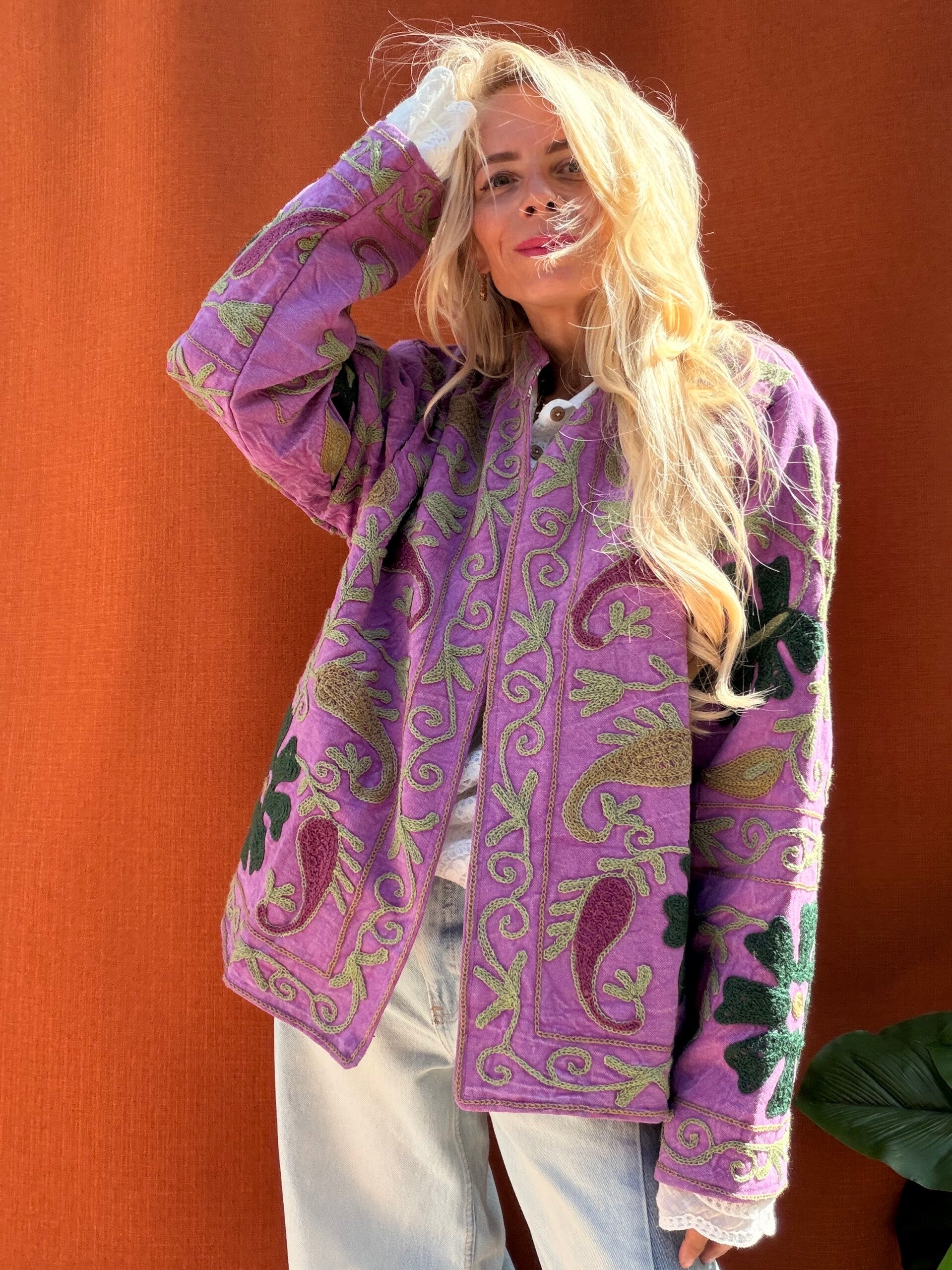 Suzani cotton jacket_