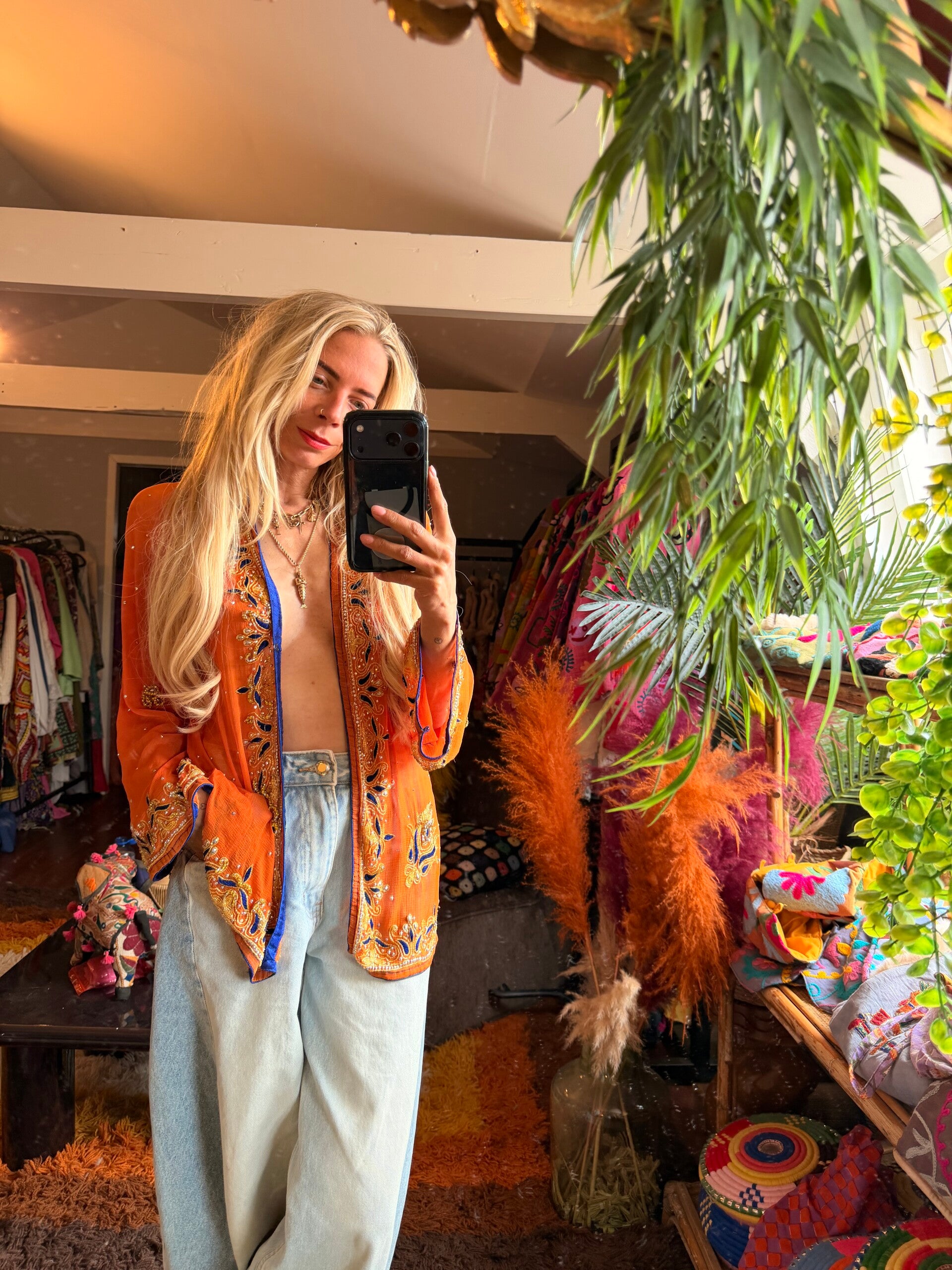 Silk India kimono_