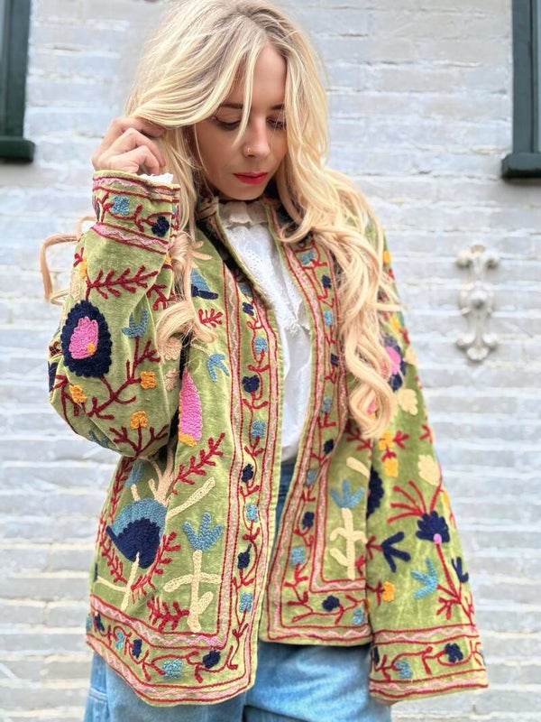 Suzani velvet jacket_