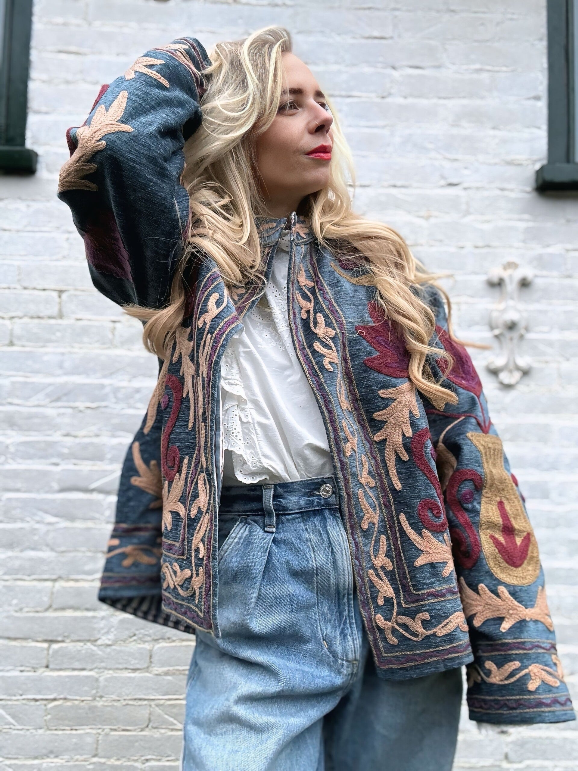 Suzani velvet jacket_