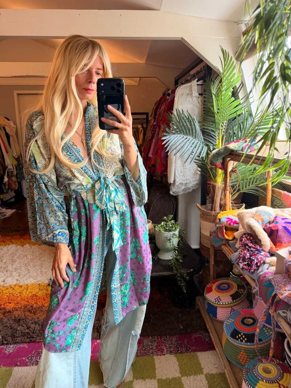 Silk India kimono_