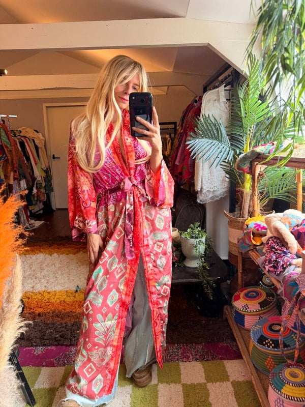 Silk India kimono_