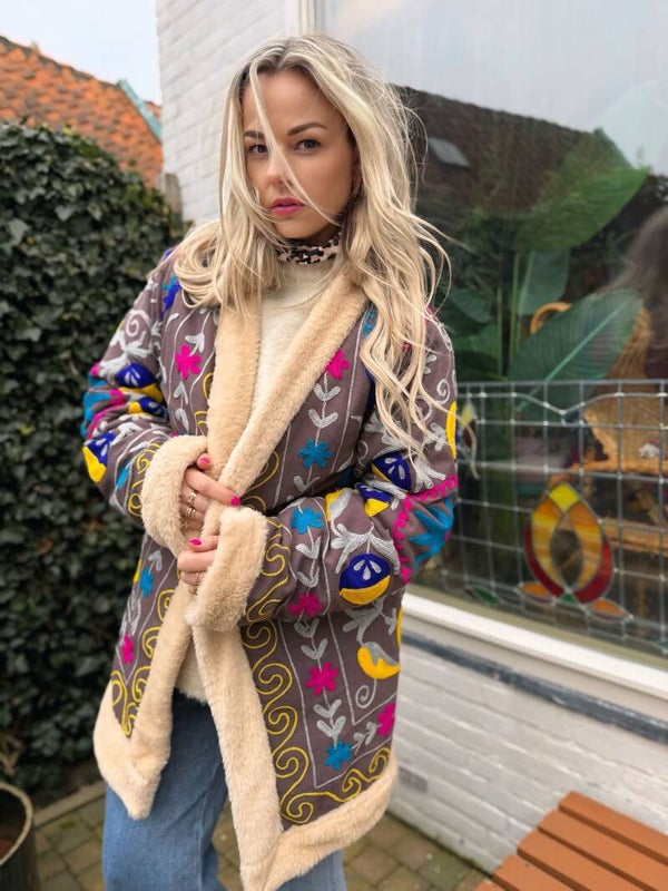 Suzani Teddy Jacket: