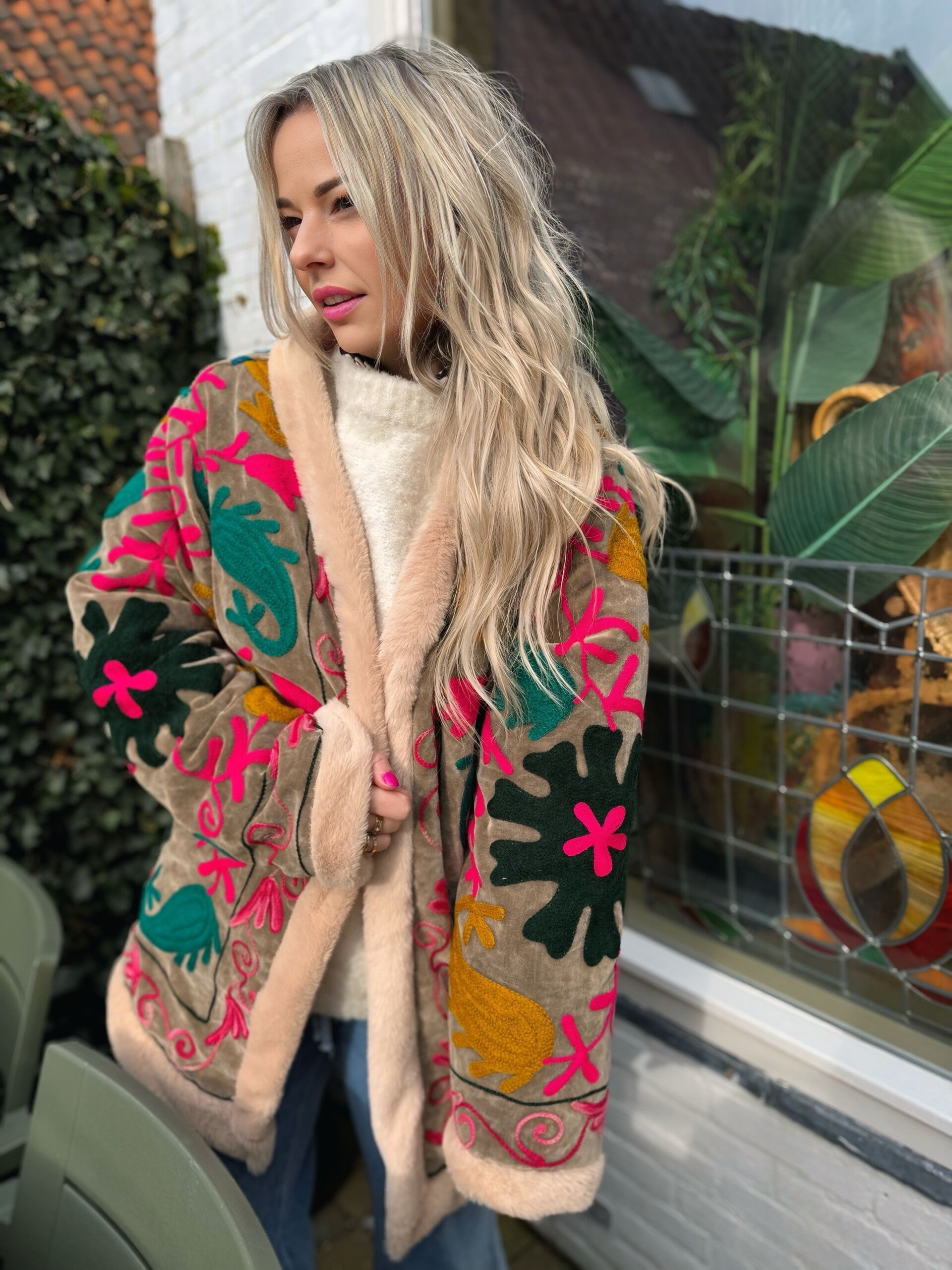 Suzani Teddy Jacket: