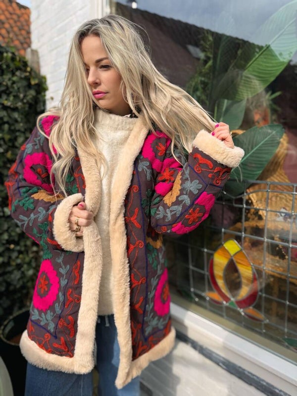 Suzani Teddy Jacket: