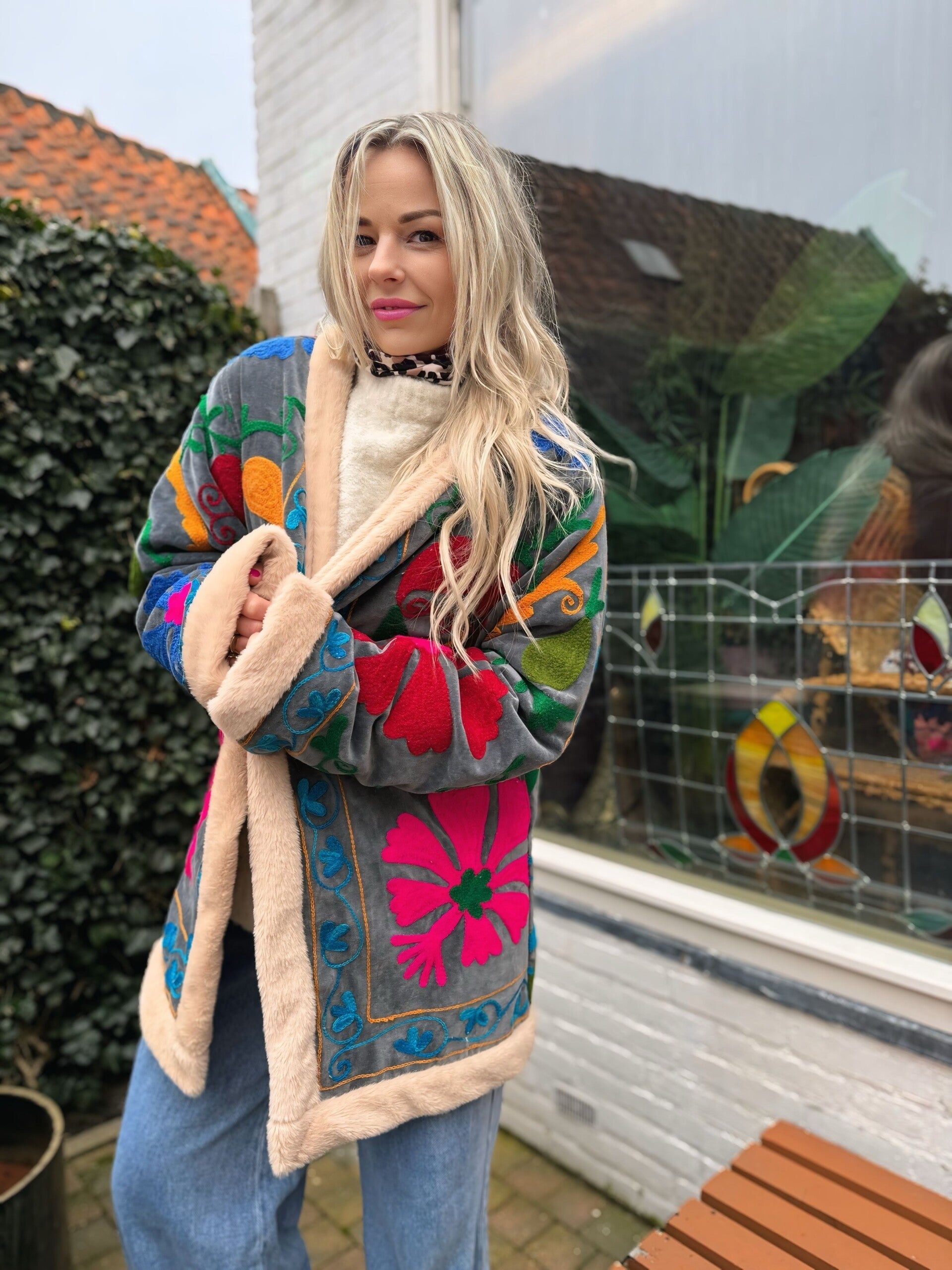 Suzani Teddy Jacket: