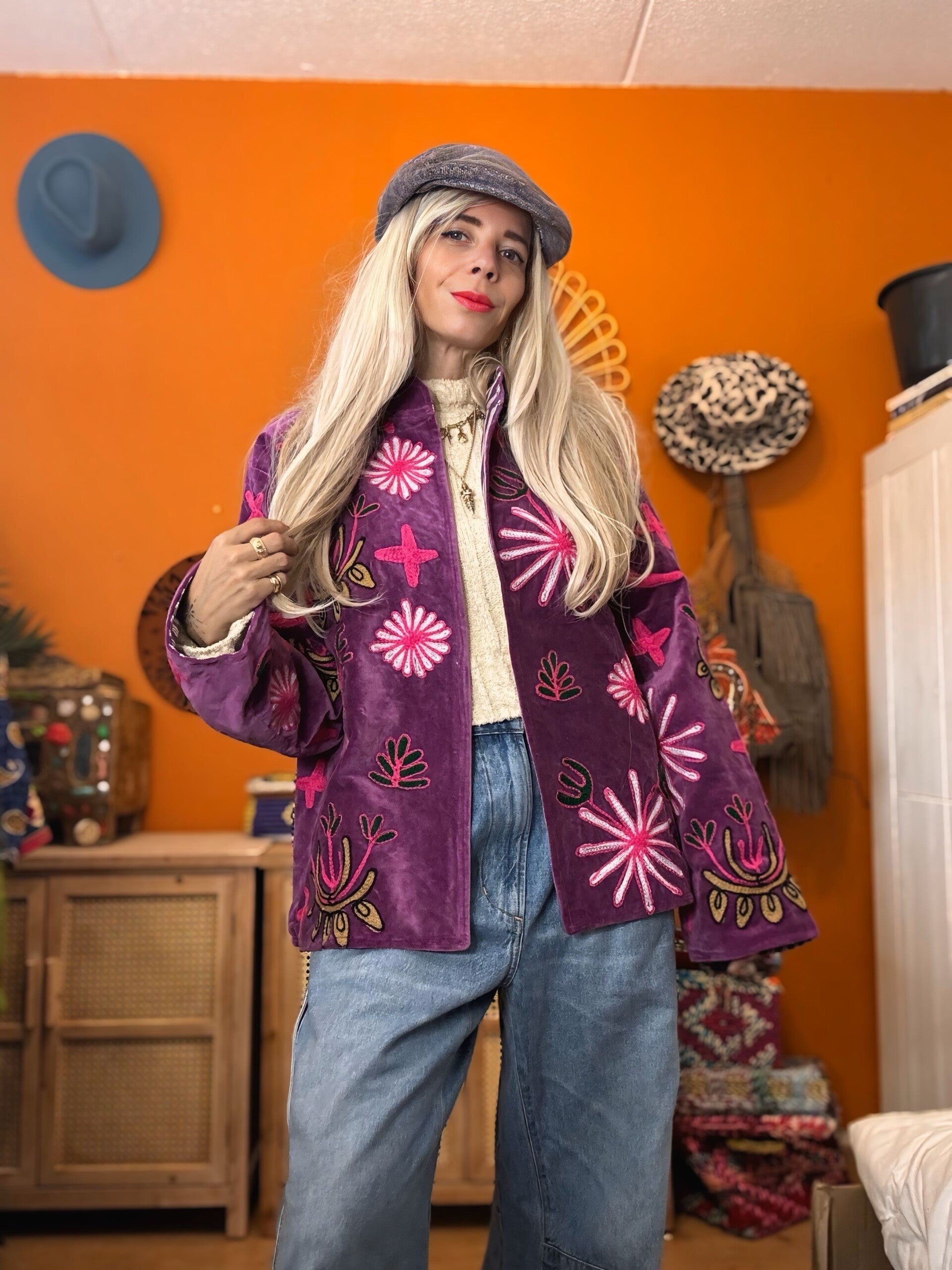 *Suzani velvet jacket