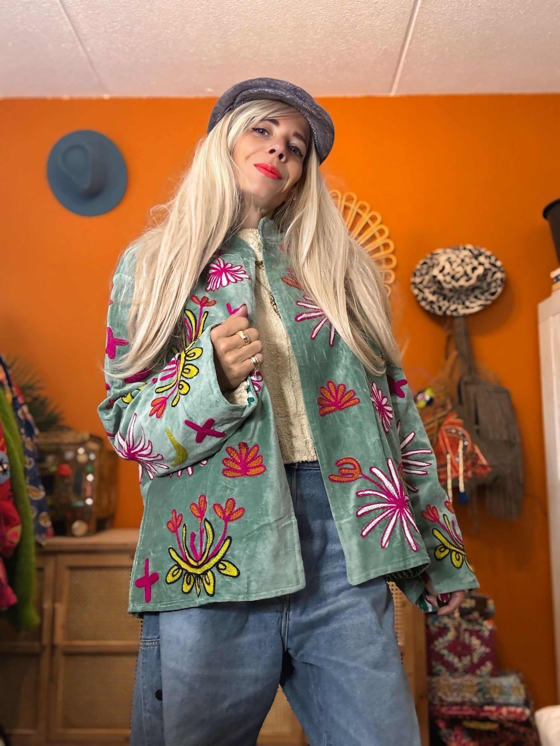 *Suzani velvet jacket