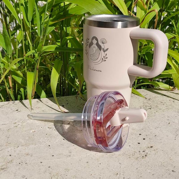 FlipSip Tumbler Ersatzdeckel-Set – Pfingstrose