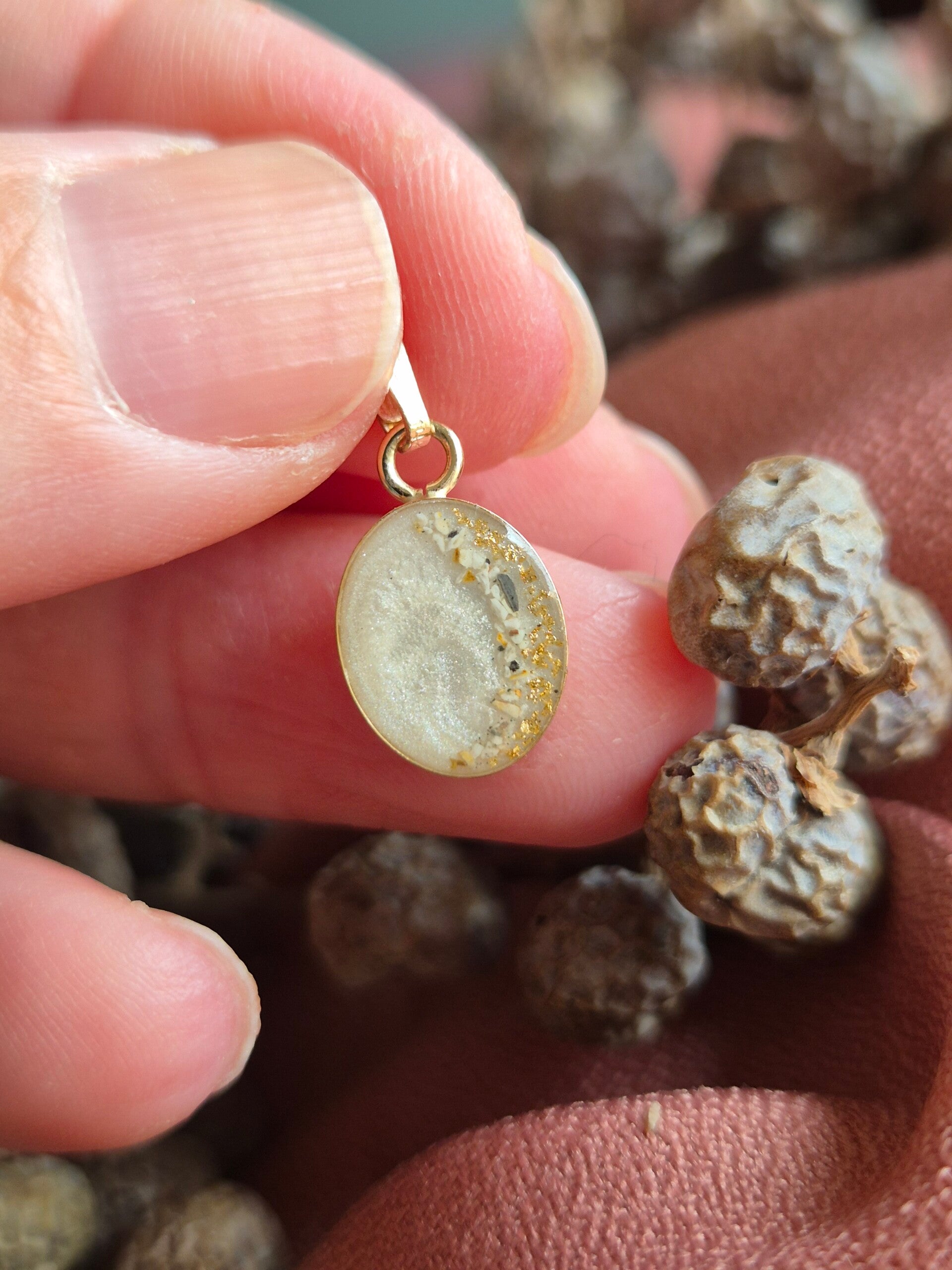 Hanger 14K Goud gevuld Ovaal in meerdere grootte