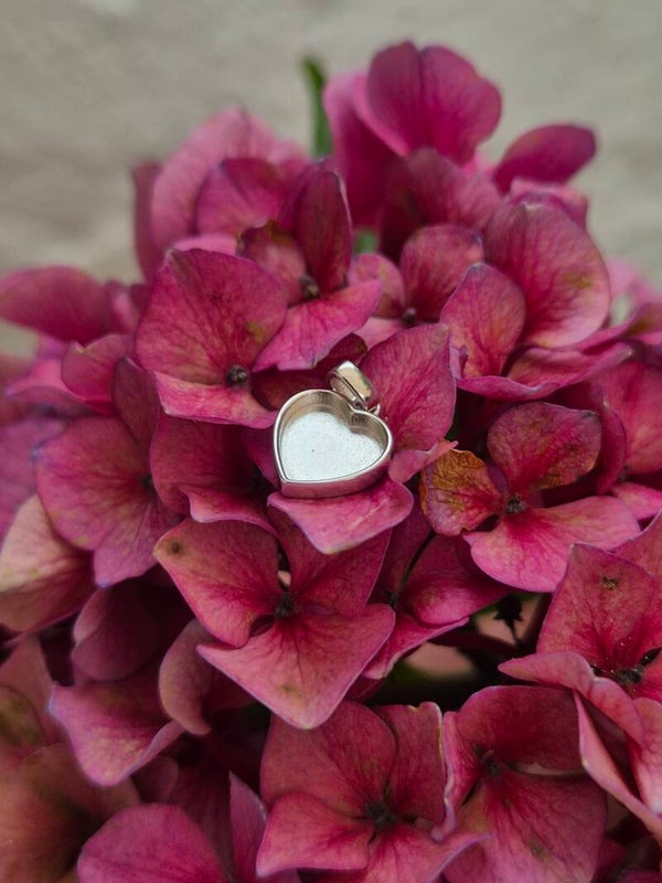 Hanger 925 Zilver hartvorm in meerdere grootte