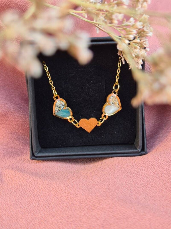 Hanger open hart 6mm Roestvrij staal