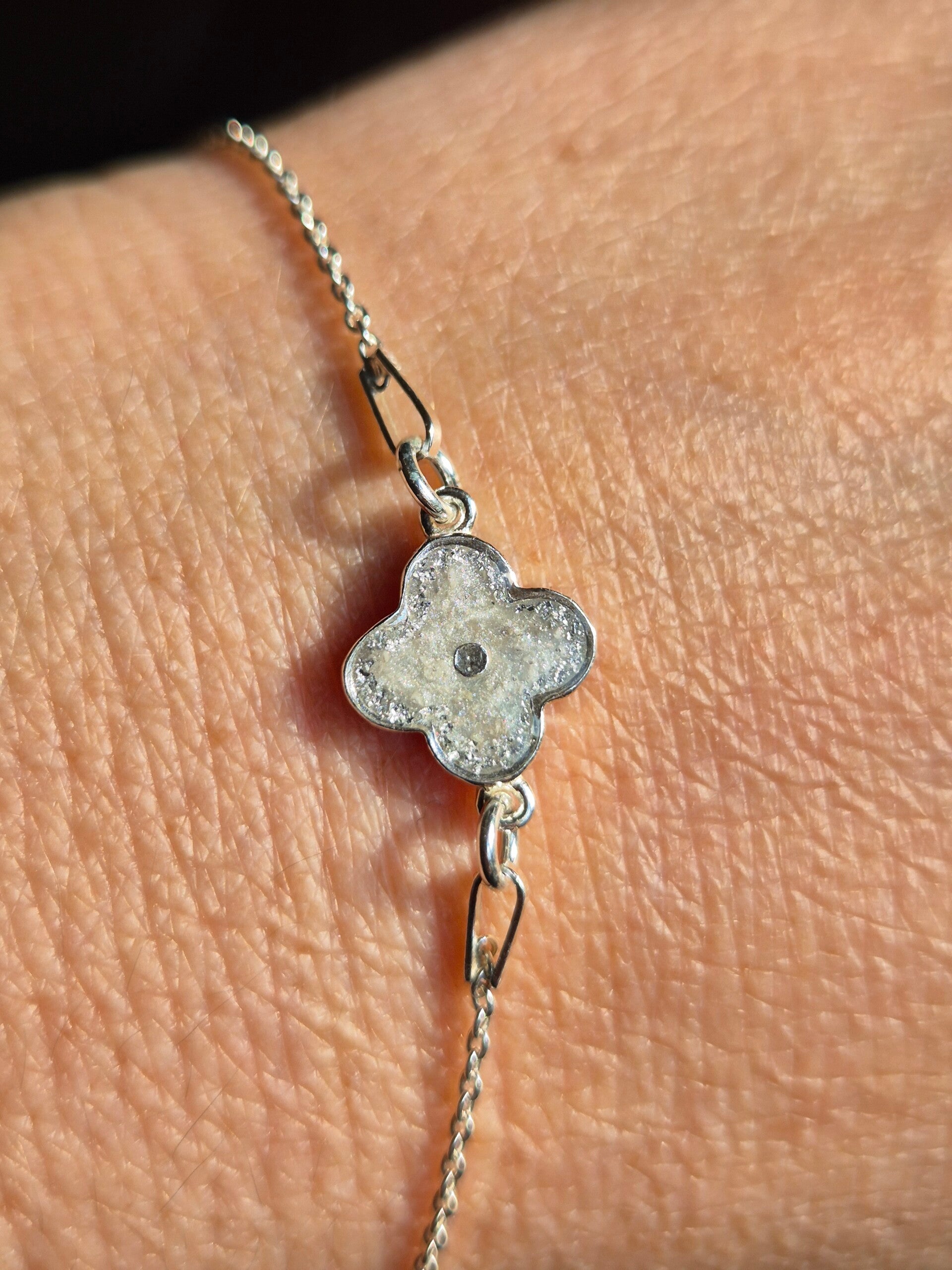 Armband los 1mm goud/zilver - Connector