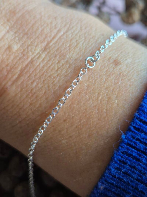 Armband Rolo 1,7mm Zilver - connector