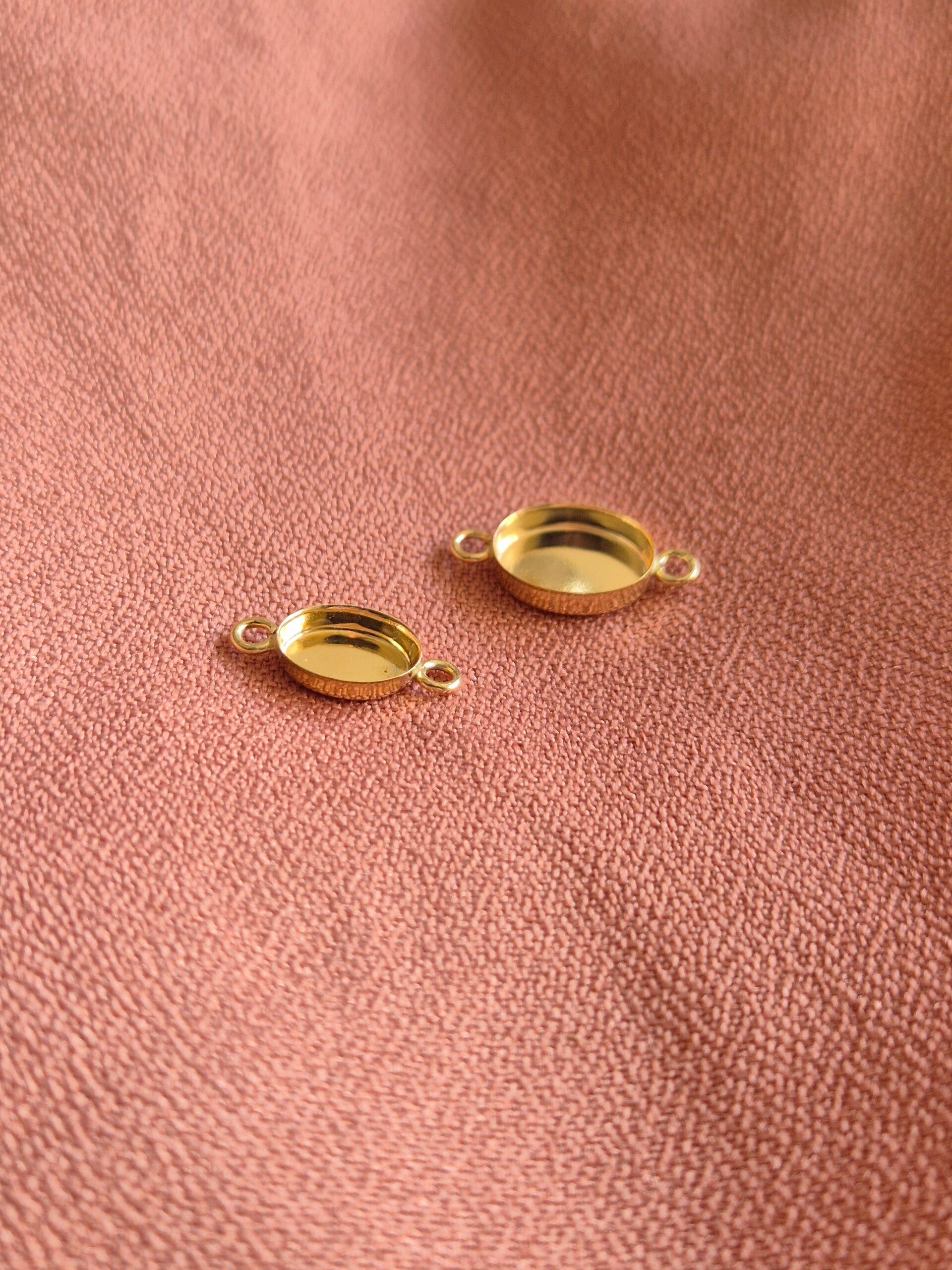 Bedel/Hanger 14K Goud gevuld Ovaal - connector