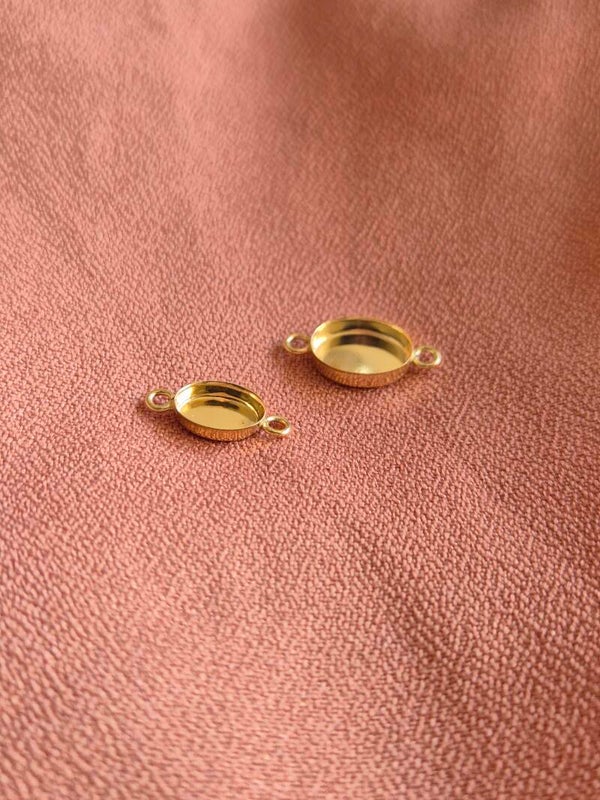 Bedel 14K Goud gevuld Ovaal