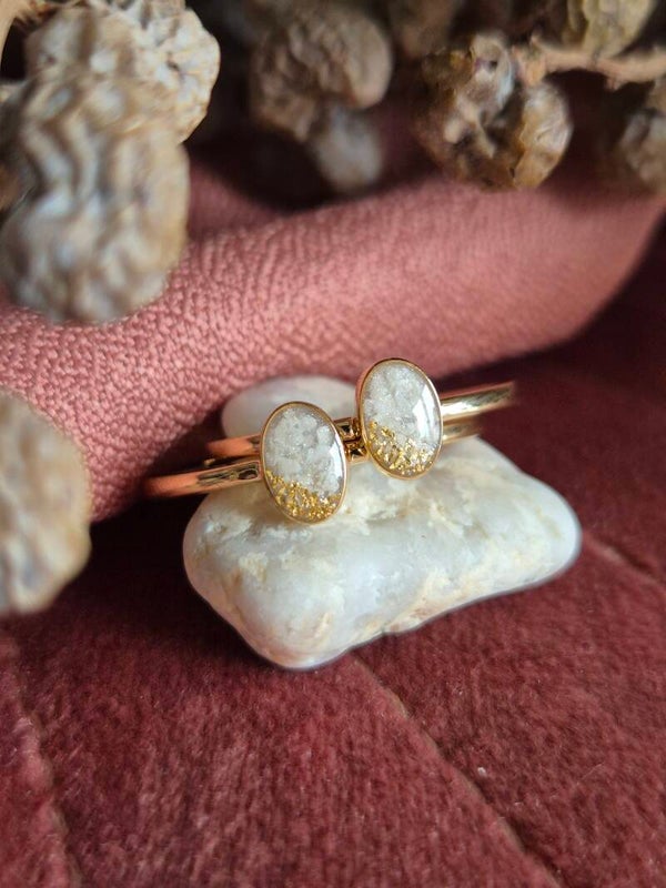Ring 14K Massief Goud ovaal - meerdere grootte
