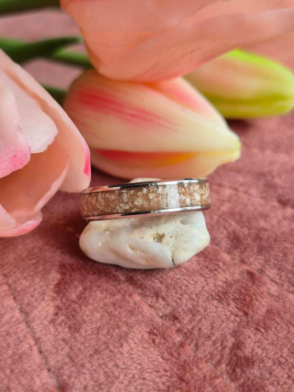 Bandring 6mm volledig rondom vulbaar RVS