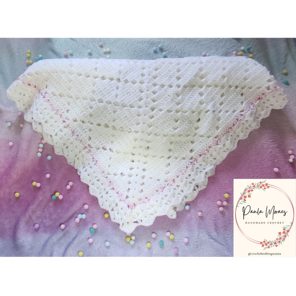 Baby baptism blankets