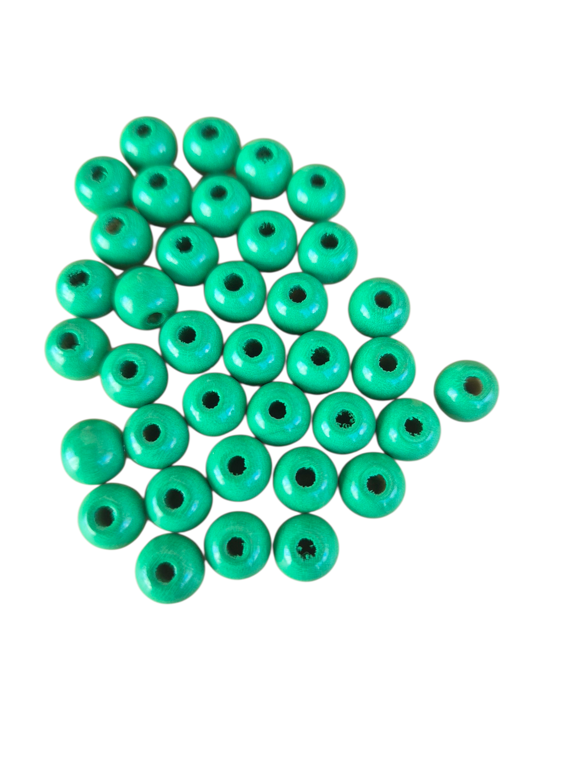 Ronde kralen groen 8 mm 60 stuks