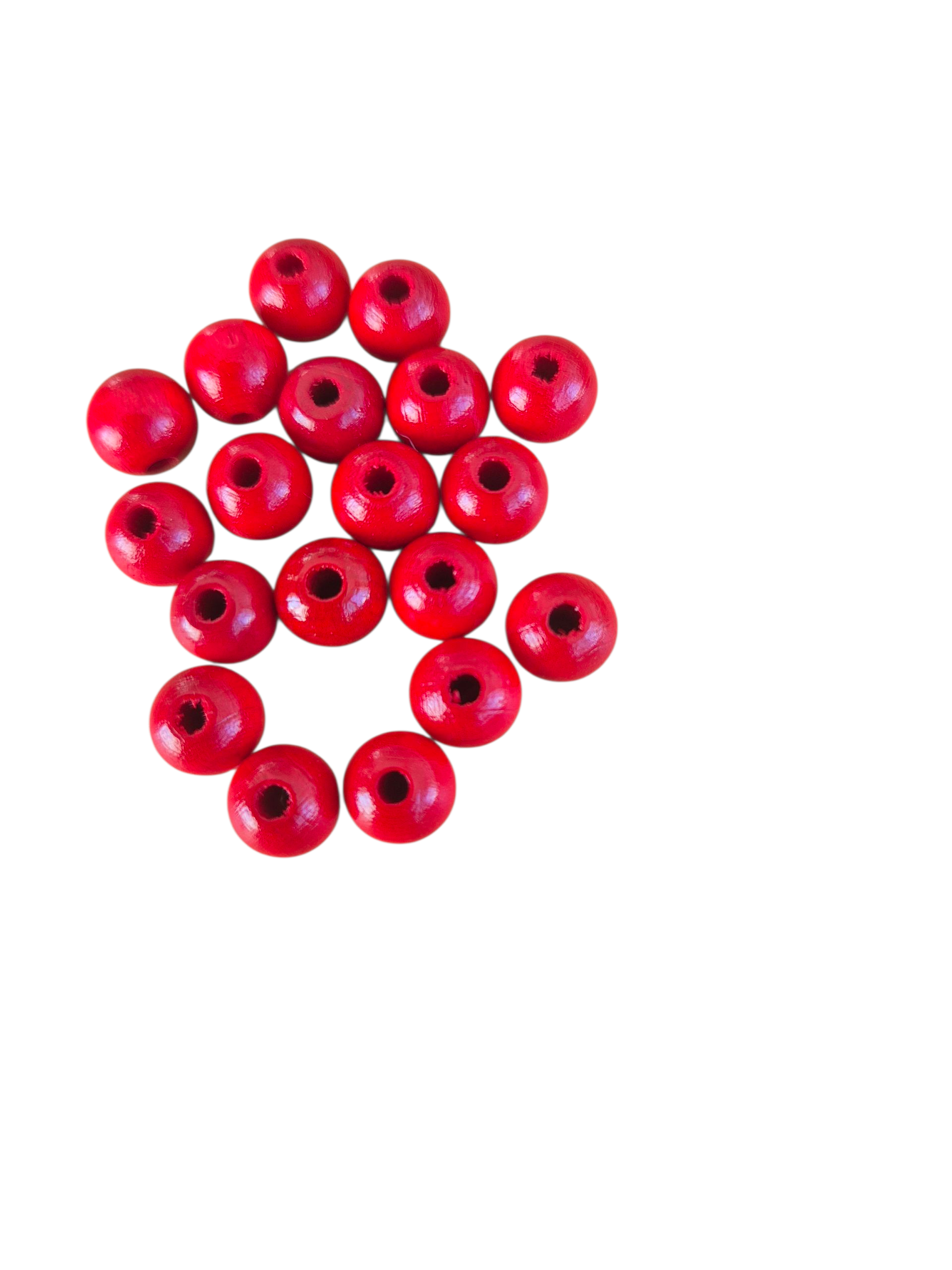 Ronde kralen rood 8 mm 60 stuks