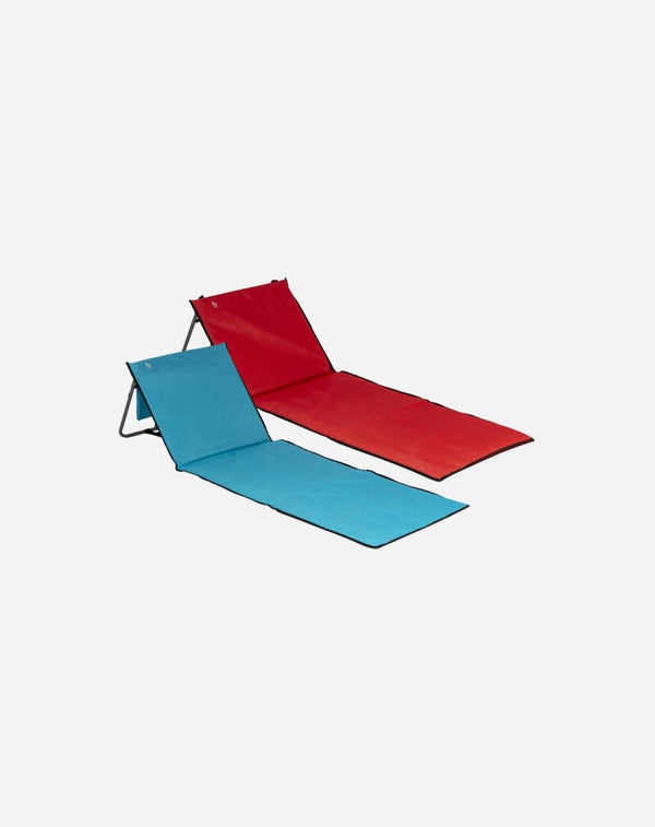 Strandmat en stoel met hoofdsteun
