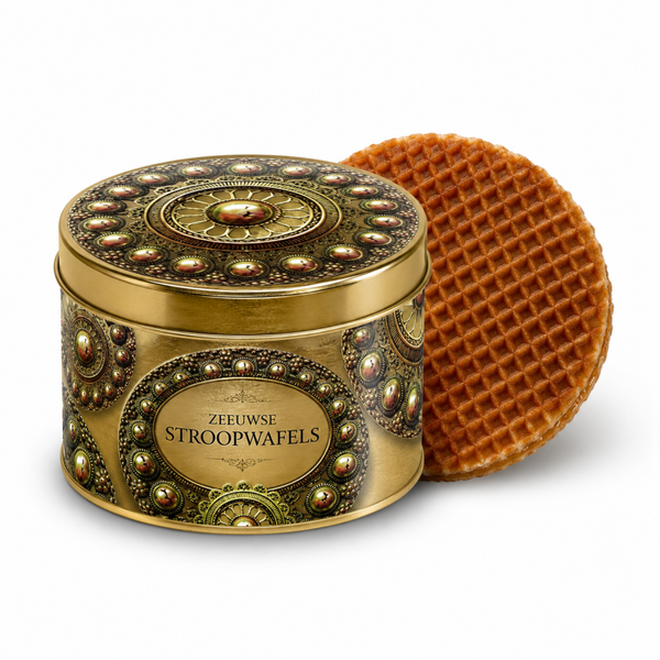 Leuk blikje met Zeeuwse stroopwafels