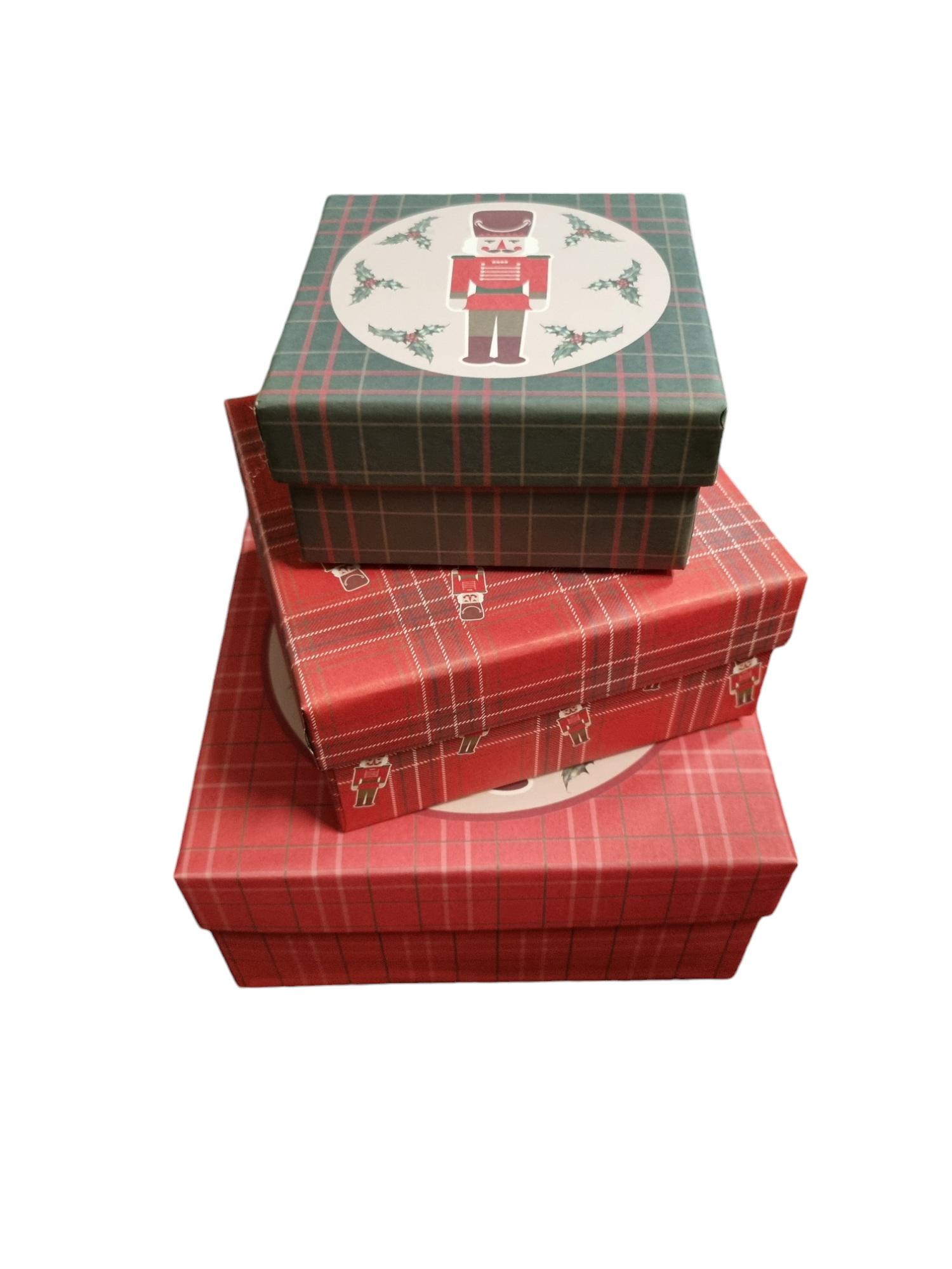Kerstdozen stevig set van 3