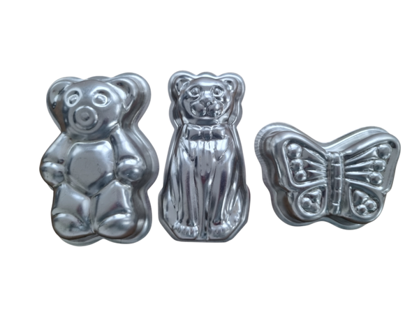 Set van 3 mini bakblikjes