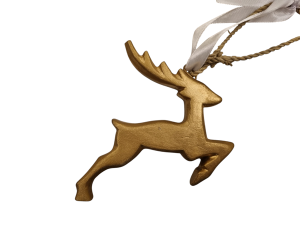 Houten hertje  goud