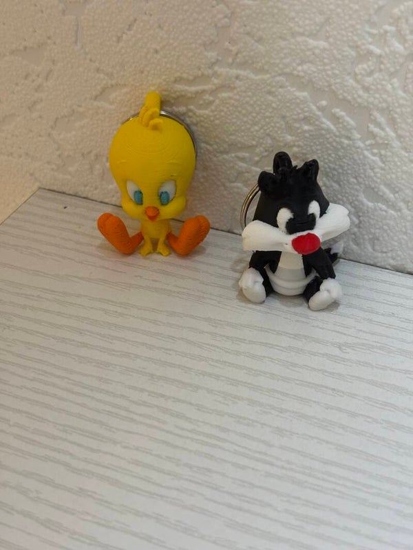 Sleutel hanger Tweety and Silverster