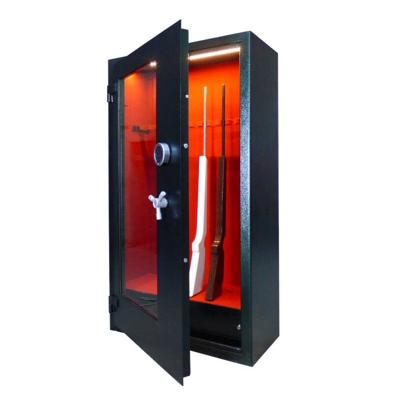 1601 Szafa na broń długą PantzerGlass z szybą kuloodporną