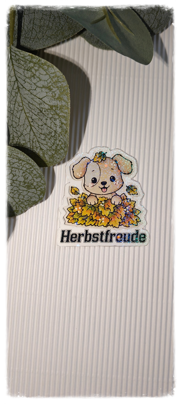 Laubhaufen Hund