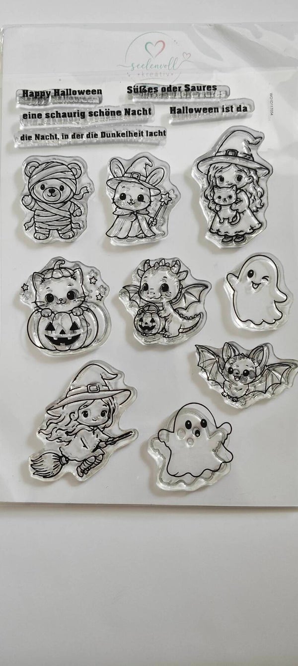 Clear Stamps Set - Happy Halloween