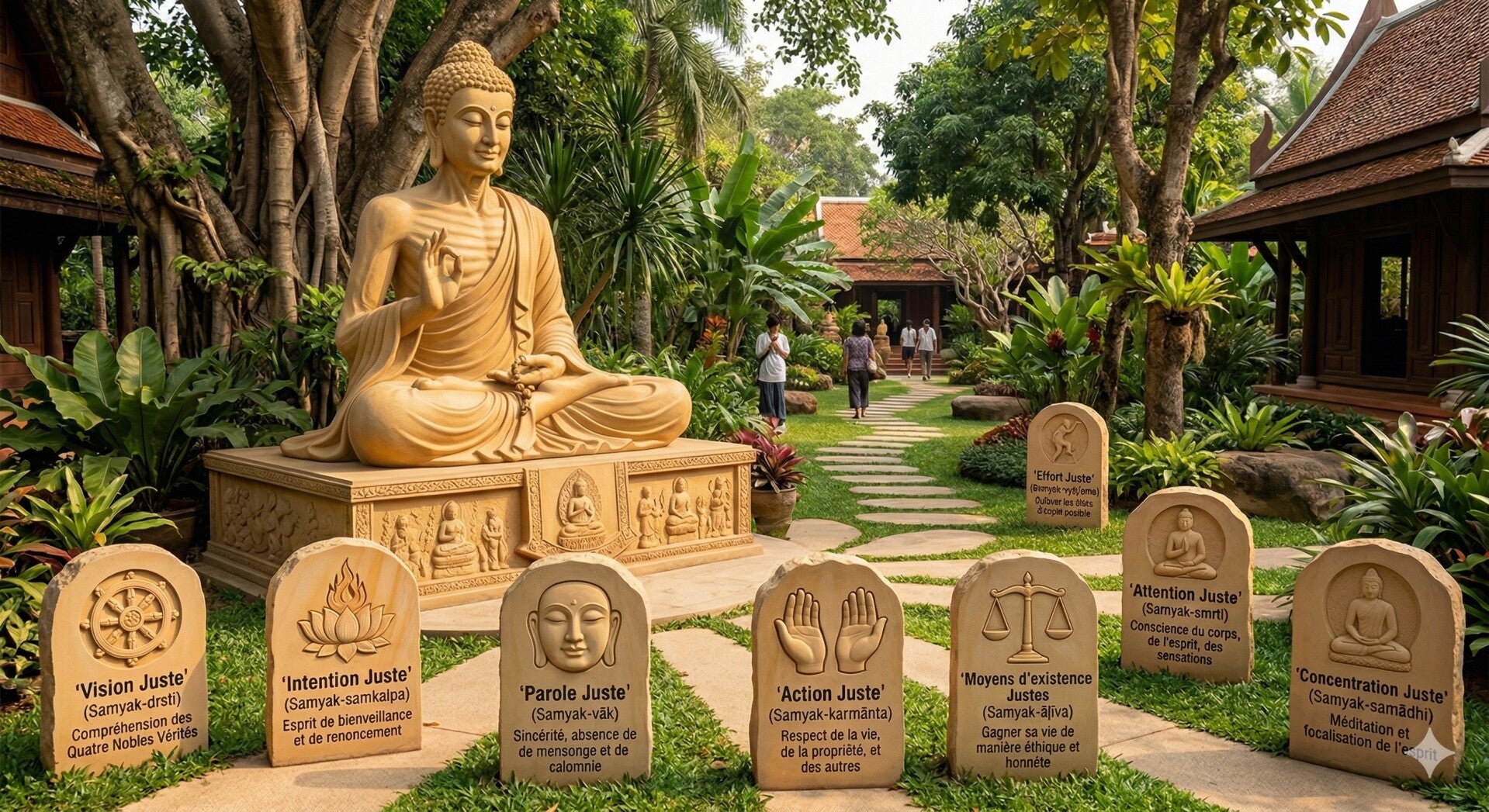 bouddha et l'octuple sentier