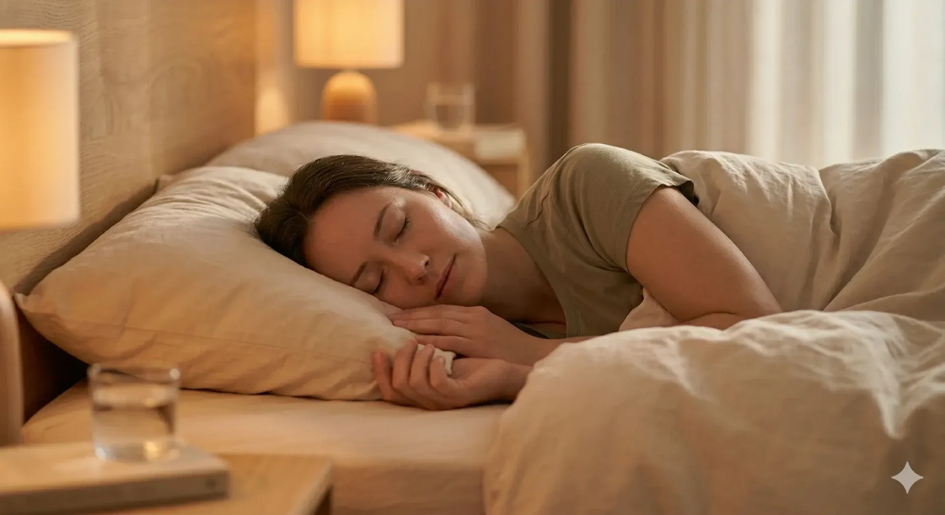 femme qui dort paisiblement