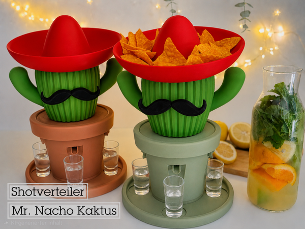 Mr. Nacho Kaktus Shotspender & Snackhalter