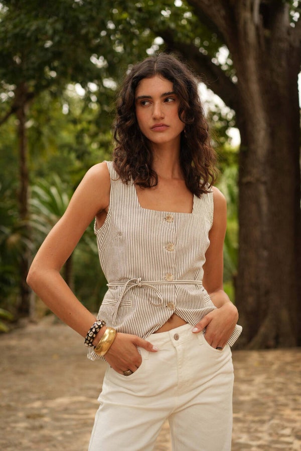 Striped Tara top