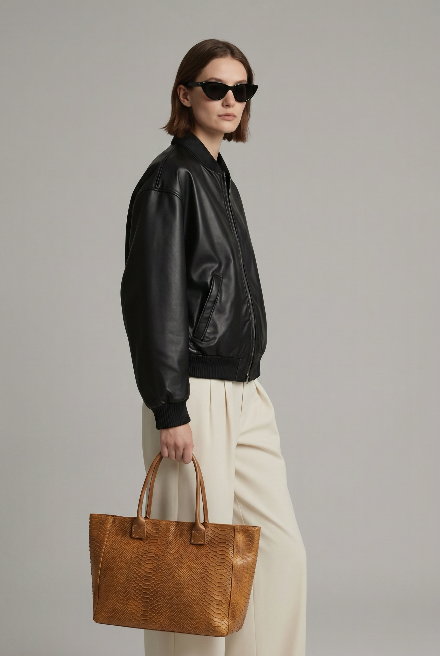 LOLA Leren Tas Camel