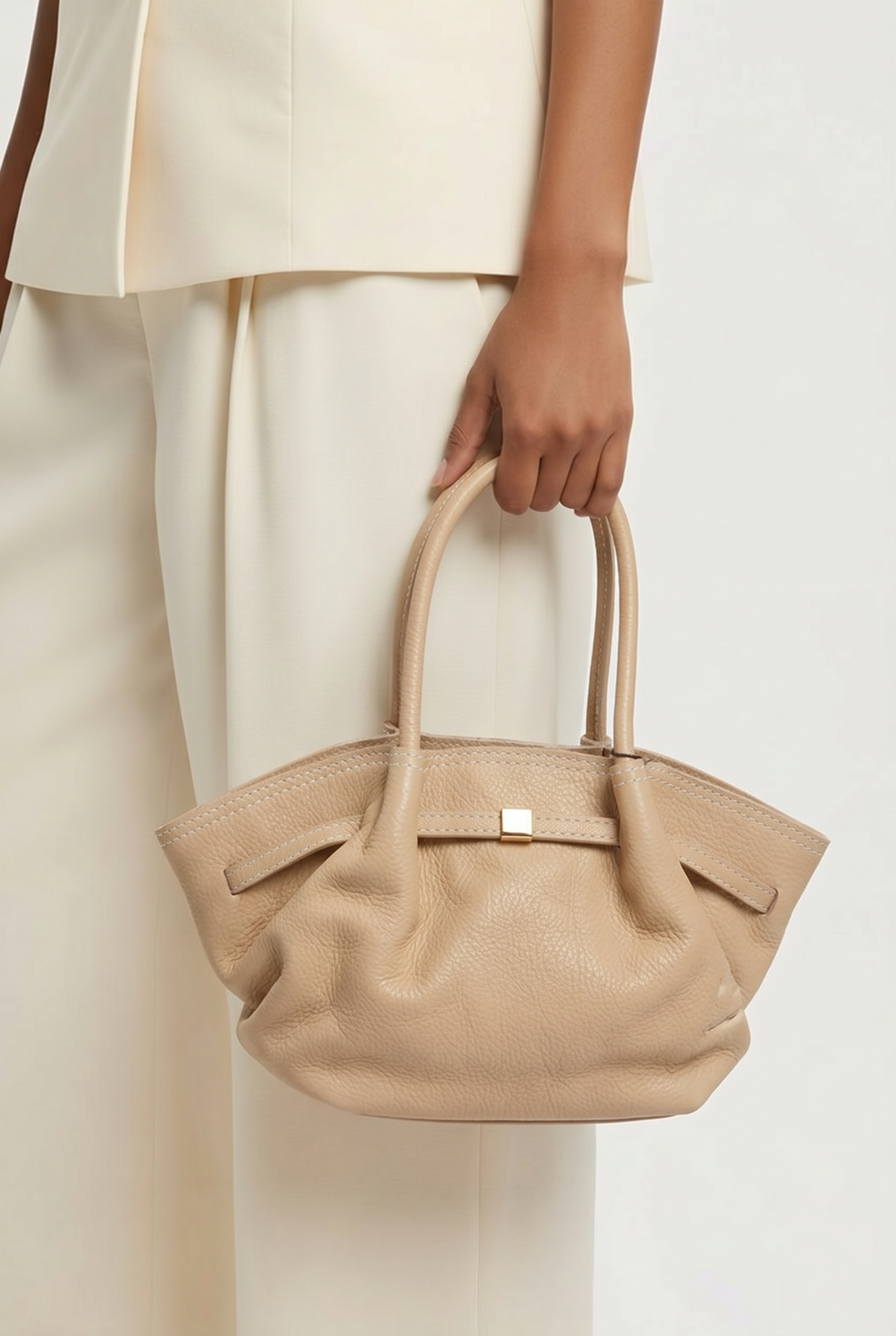 Beige handtas