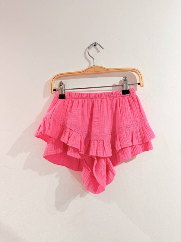 Katoenen Gaas short