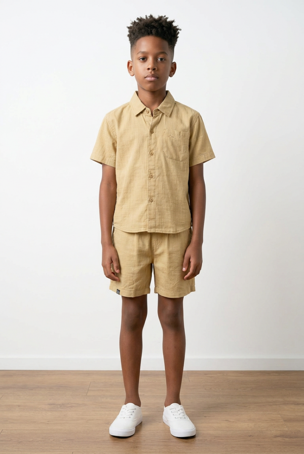 Hemd en broek beige