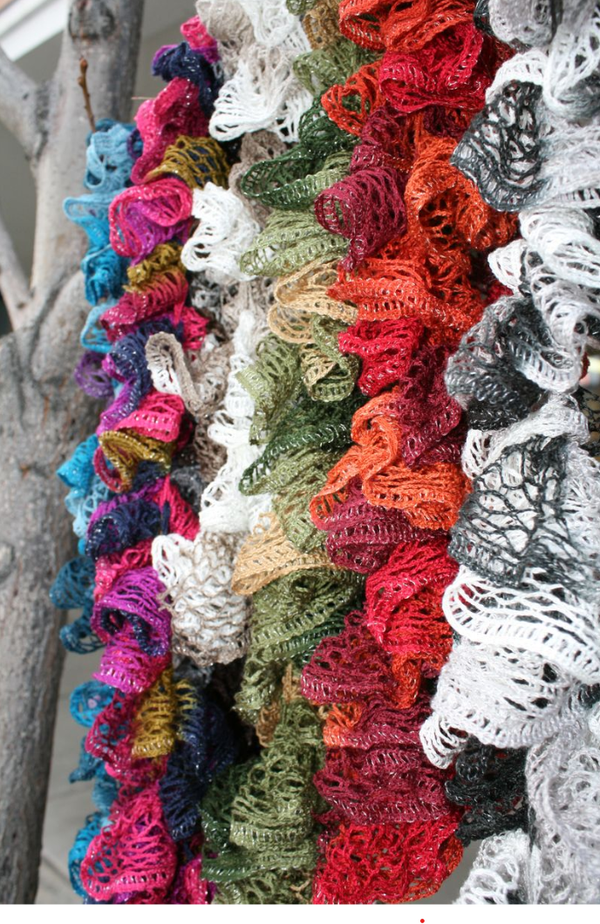 Ruffle scarfs