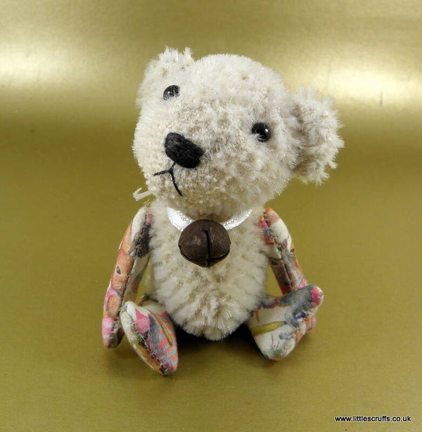 Jess, a little 3" mohair bear