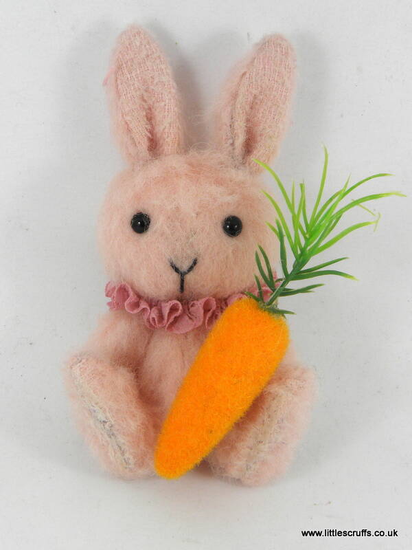 Cotton Candy, a soft little pink rabbit SOLD