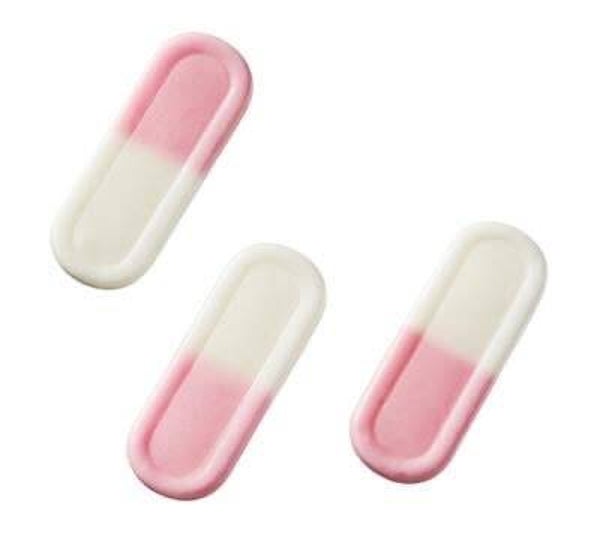 Mini Langue mousse Fraise crème lisse +/-100gr