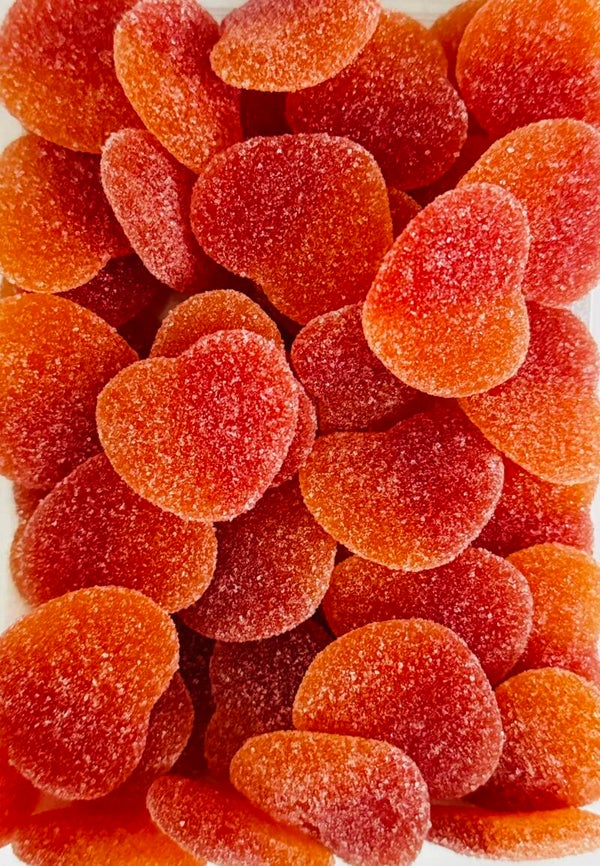 Coeurs de pêche +/- 100gr