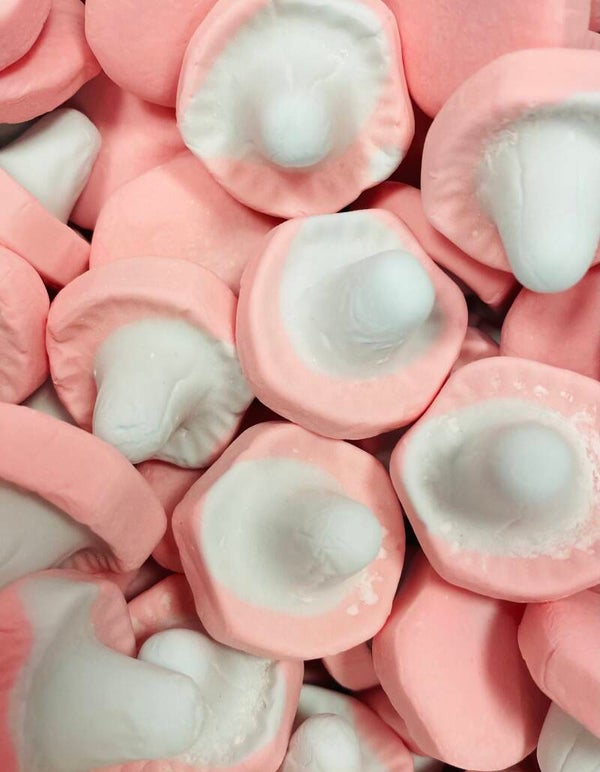Champignons suédois mousses bubble-gum +/-100gr