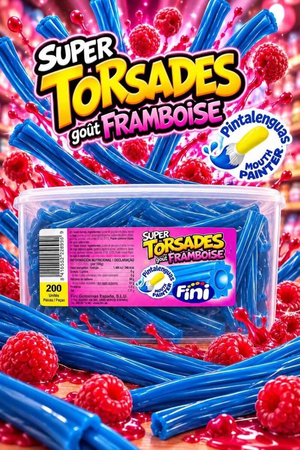 Lacets torsadée Framboise 10 pcs