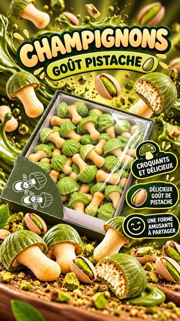 Champignons pistache +/-100gr
